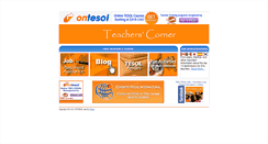 Desktop Screenshot of ontesolteacherscorner.com